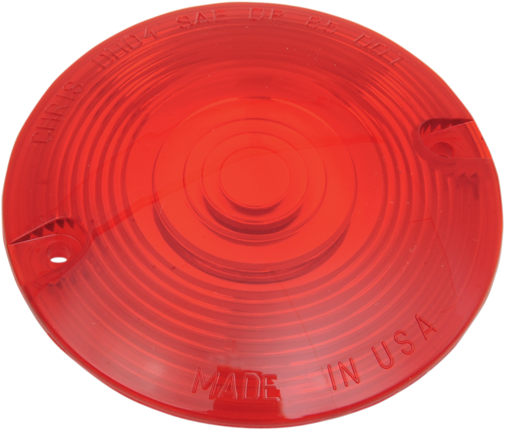 CHRIS PRODUCTS Turn Signal Lens - '86-'19 FLT / Red DS-272052