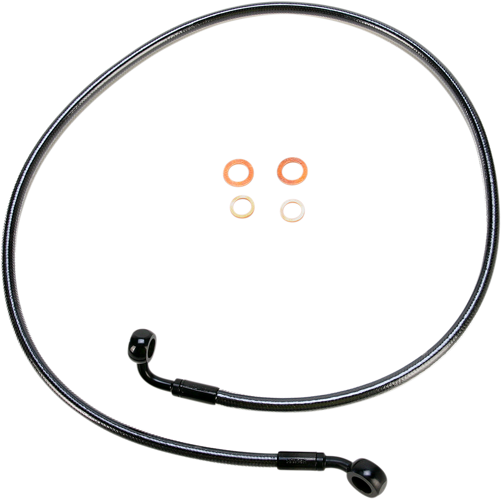 MAGNUM SHIELDING E-Z Align Braided Single Disc Front Brake Line