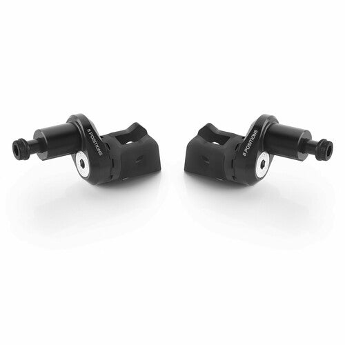 Rizoma Footpeg Mount Kit - Eccesntric Rider Adjust Black Pair - PE687B