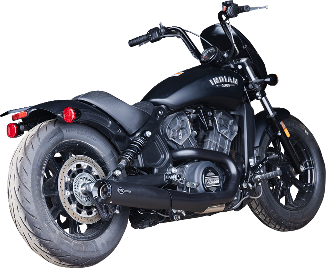 2-into-1 Grand National Exhaust System - Black - 50-State