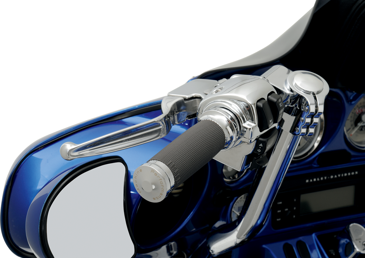 PERFORMANCE MACHINE (PM) Contour Renthal Wrapped Grips - TBW - Chrome 0063-2020-CH