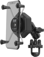 RAM Mounts RAM-B-149Z-A-UN10462 X-Grip Vibe-Safe Large Phone Mount with U-Bolt Base Short