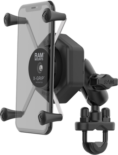 RAM Mounts RAM-B-149Z-A-UN10462 X-Grip Vibe-Safe Large Phone Mount with U-Bolt Base Short