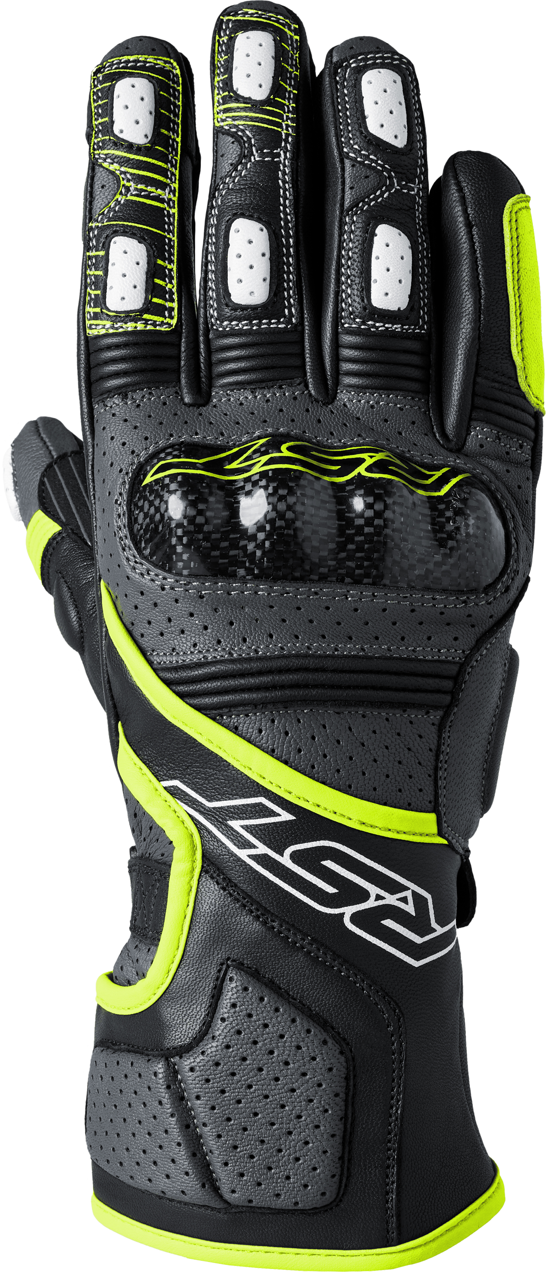 RST Fulcrum CE Men's Glove - Grey / Fluorescent Yellow / Black - View 9
