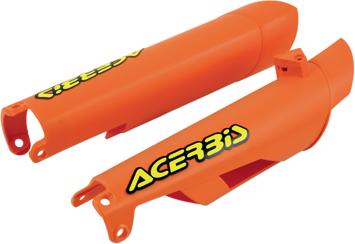 ACERBIS Lower Fork Covers for Inverted Forks - Orange 0412-0149