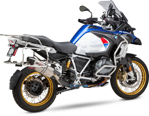 Yoshimura R1200GS/R1250GS 13-22 R-77 Stainless Slip-On Exhaust, w/ Stainless Muffler