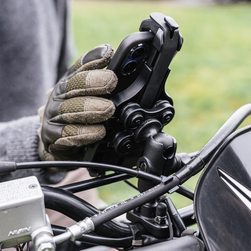 RAM Mounts RAM-B-149Z-A-PD5VU Quick-Grip Pro Hbar Phn Mount with Vibe Safe Short