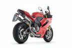 Arrow Ducati Panigale V2/V2s E5+ 2025 Rh/Lh Round Sil Titanium Silencers + Stainless Steel Link Pipe 77504pr