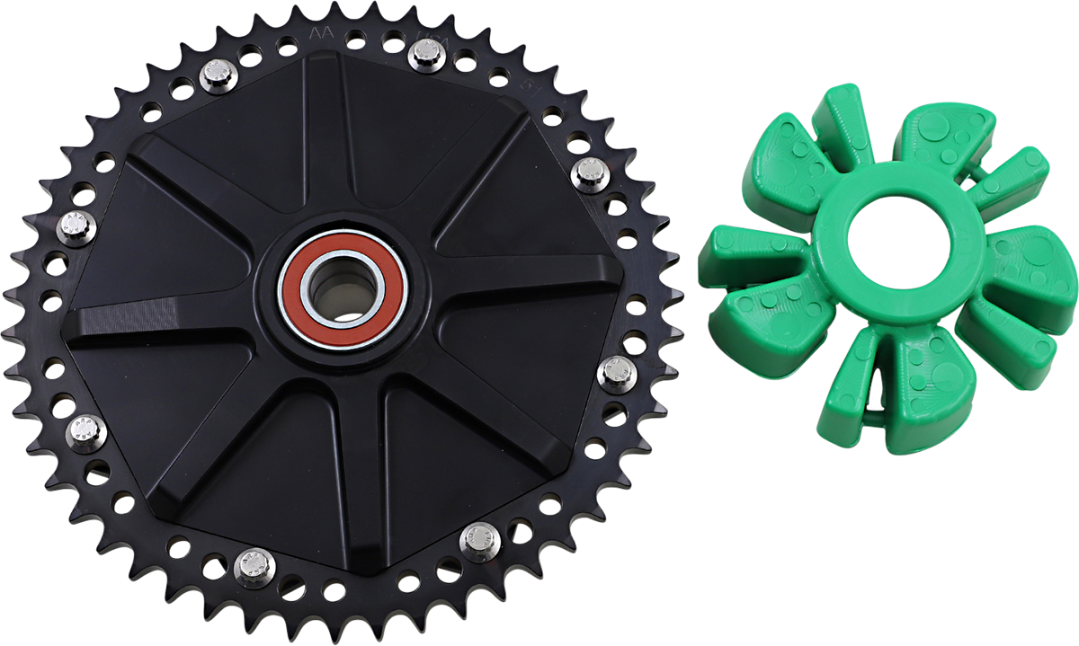 ALLOY ART Cush Drive Sprocket - Black / 51 Tooth 1210-2509