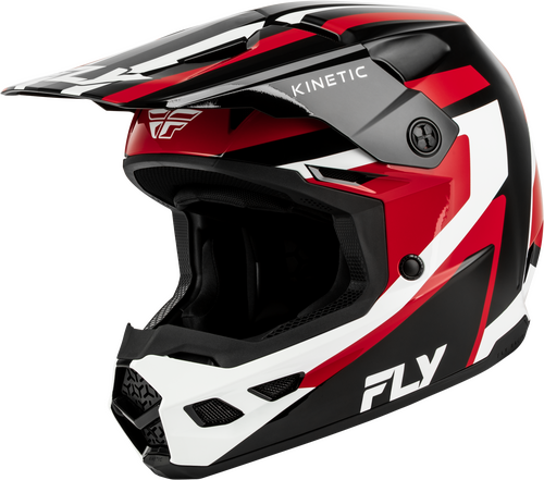 FLY Racing Kinetic Sync Helmet (2027) - Black / Red / White - View 17