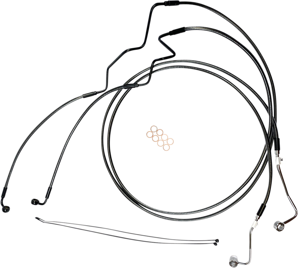 MAGNUM SHIELDING Designer Series Extended ABS Touring Lower Brake Line Kit