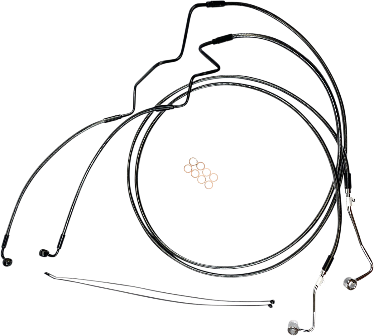 MAGNUM SHIELDING Designer Series Extended ABS Touring Lower Brake Line Kit