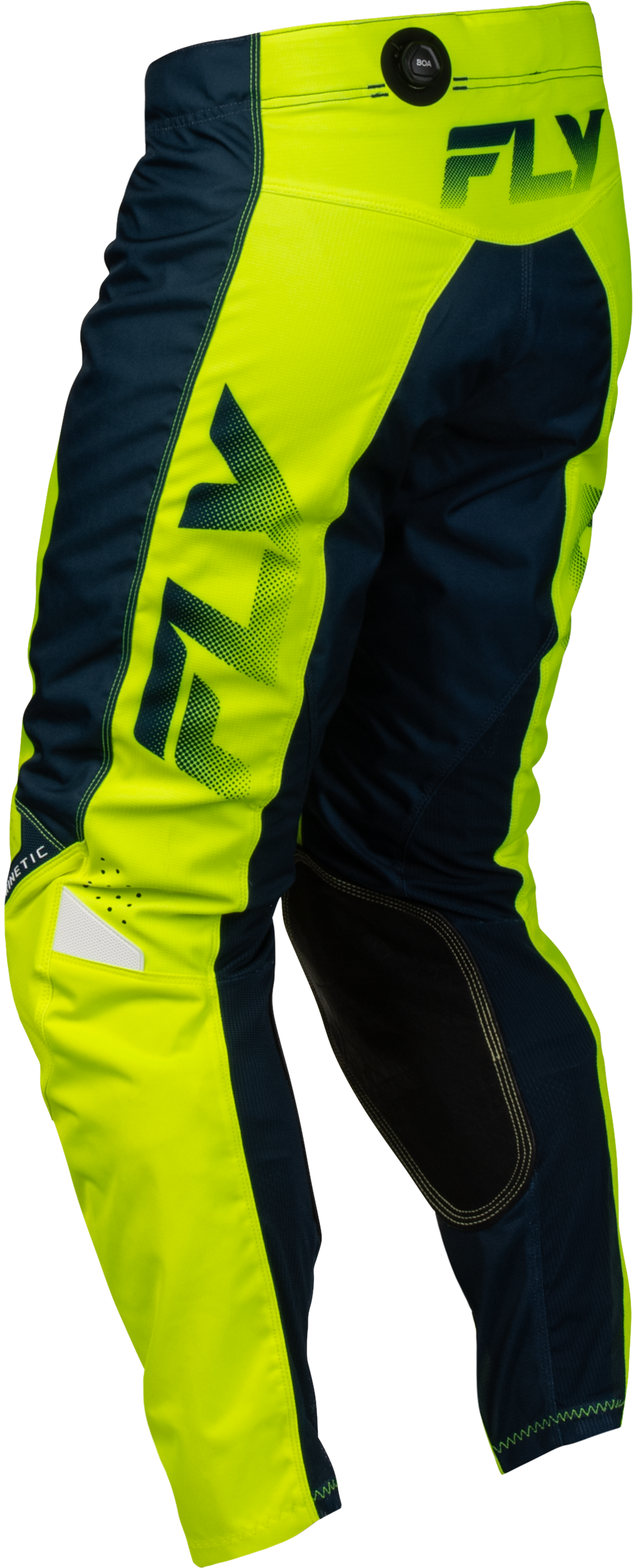 FLY Racing Kinetic Fade Pants (2027) - Hi-Viz / Navy / White - View 6