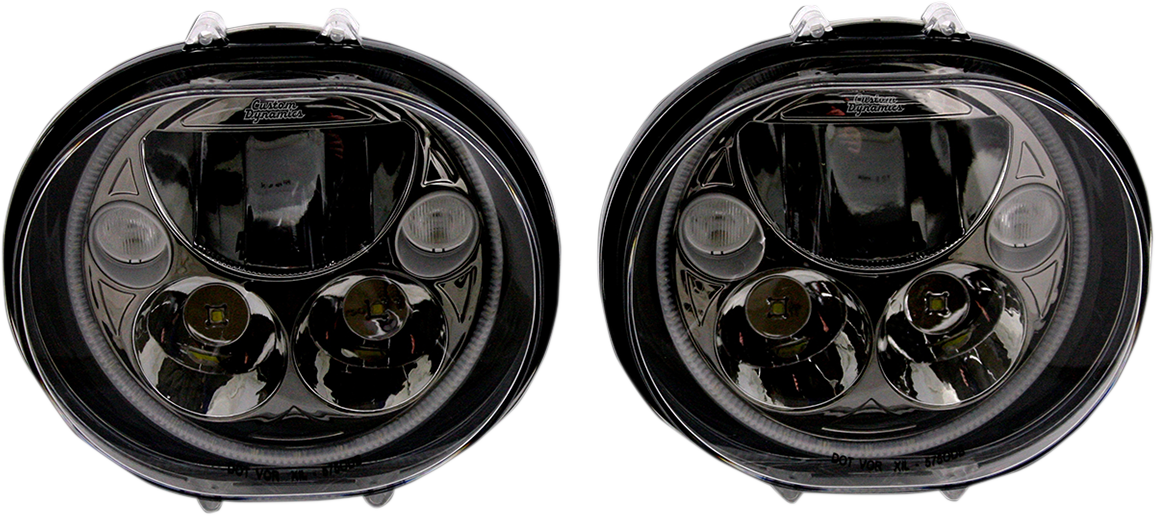 CUSTOM DYNAMICS LED Headlight - 5-3/4" / Black 2001-1260