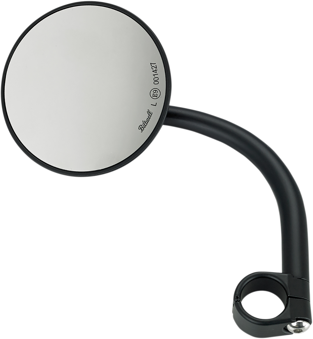 BILTWELL Mirror - Utility / Side View / Round / Clamp-On / Black / 1" 0640-1320