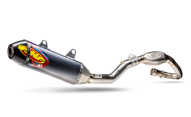 FMF Racing Kawasaki KX450F / KX450X 2024-2026 Stainless Steel Alum. Factory 4.1 RCT w/ R. Carbon Cap Full System 042405