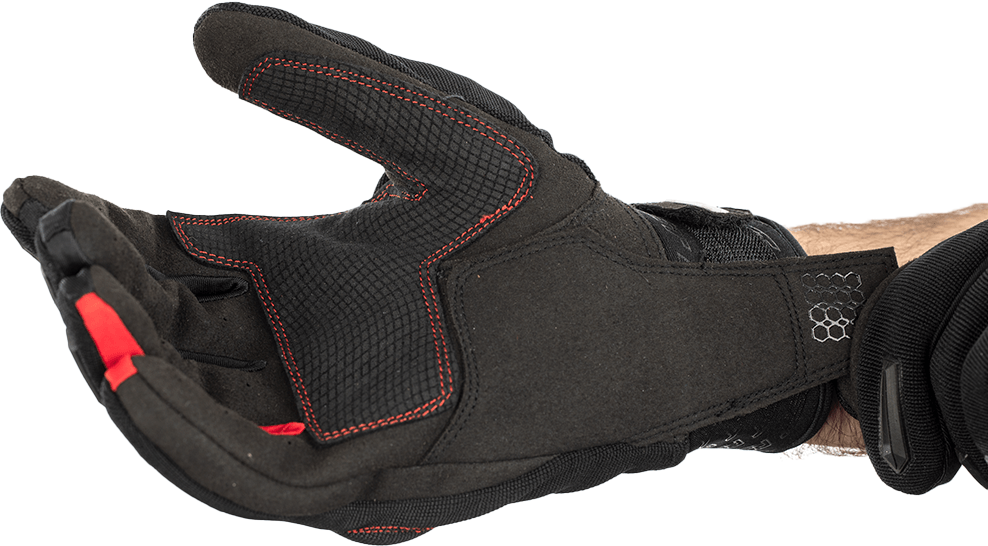 RST Rider CE Men's Glove - Black / Red - View 16