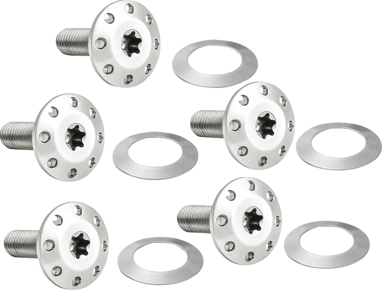 ARLEN NESS Bolt Kit - Holeshot/Front/Floating/Brake Rotor / Spoke Mount / Polished / 5 Pack 2401-1697