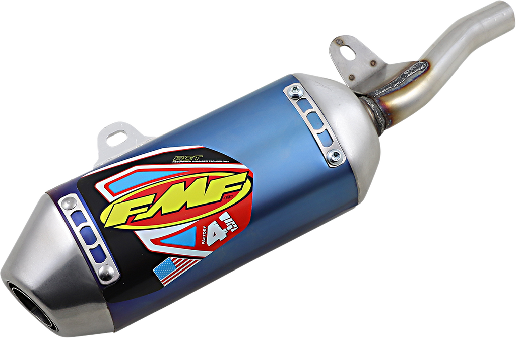 FMF Racing Honda CRF110F 2019-2027 HON CRF110F'19-27 S/S ANO TI MINI Factory 4.1 Slip-On MFLR 041593