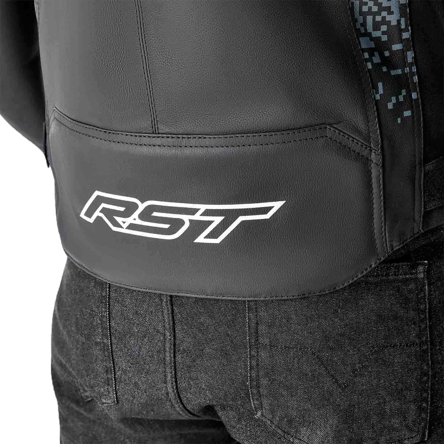 RST Pro Series Supersport-K CE Men's Leather Jacket - Grey / Black - View 21