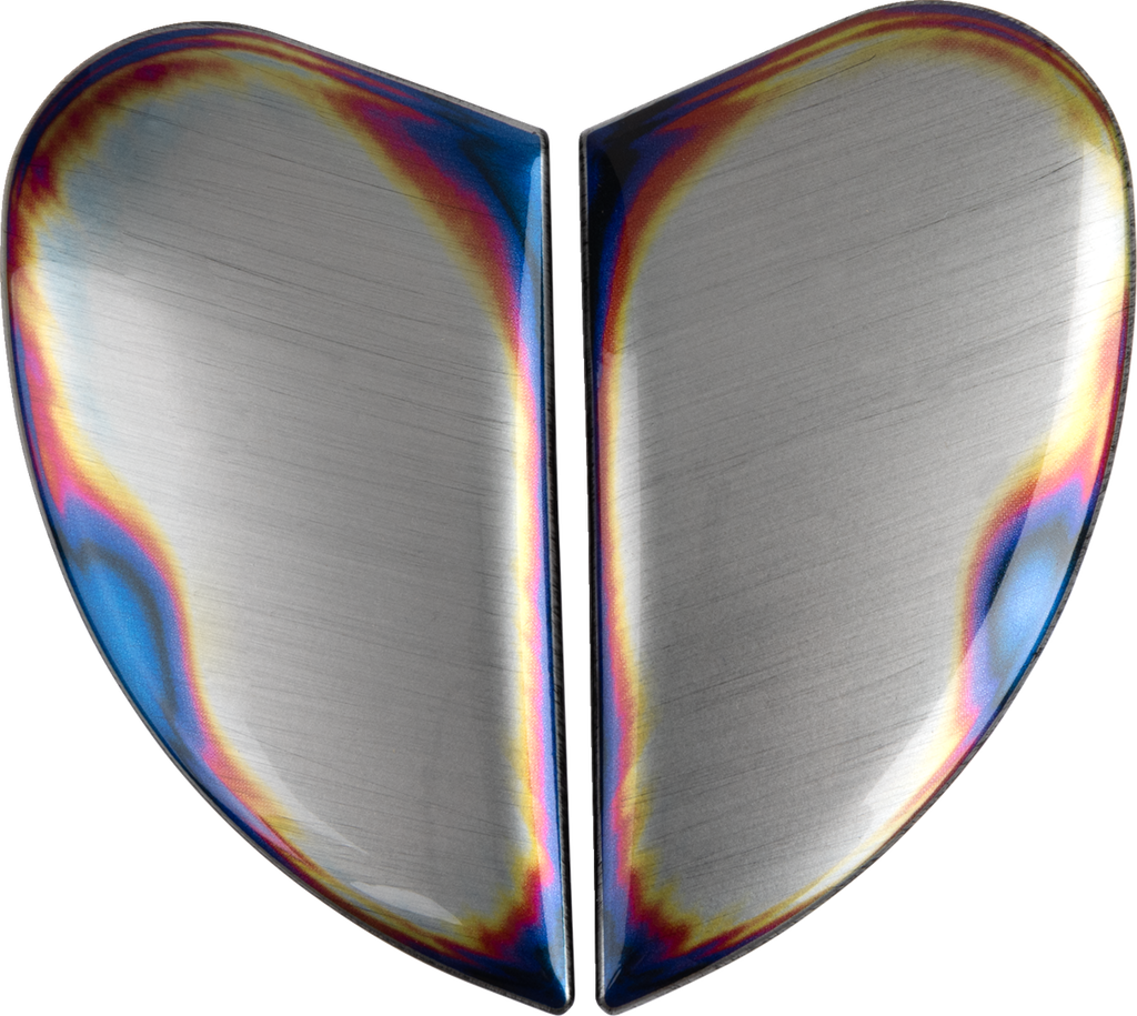 ICON Airframe Pro™ Helmet Side Plates — Re-Entry - Airframe Pro™ Side Plates / Reentry / Silver 0133-1585
