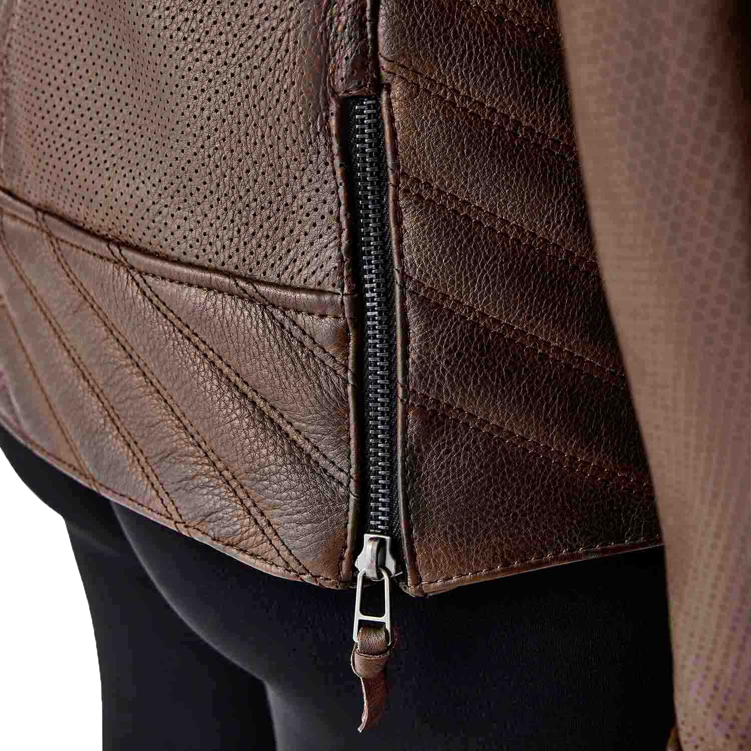 RST Roadster Air CE Women's Leather Jacket - Brown - View 15