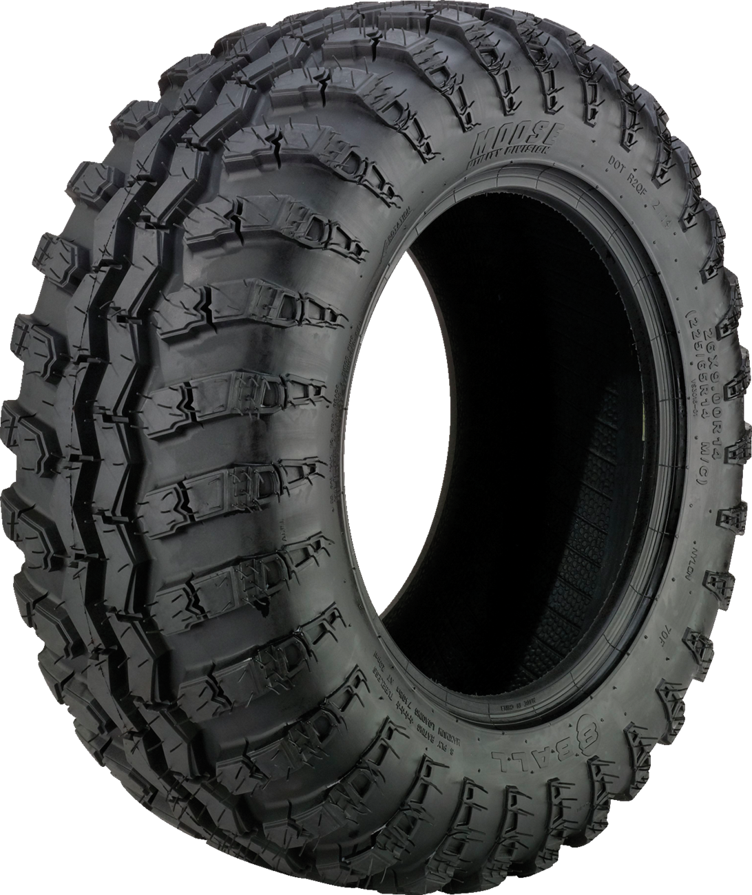 MOOSE OFFROAD 8-Ball Tire - Tire / 8-Ball / Rear / 26x11R14 / 8 Ply 0319-0346