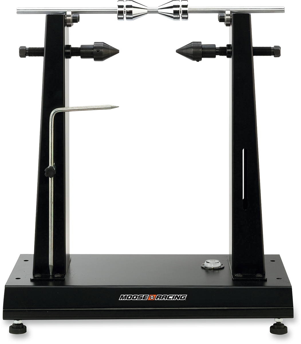 MOOSE OFFROAD Wheel Truing and Balancing Stand - Stand / Wheel Truing/Balancing / Black 0365-0112