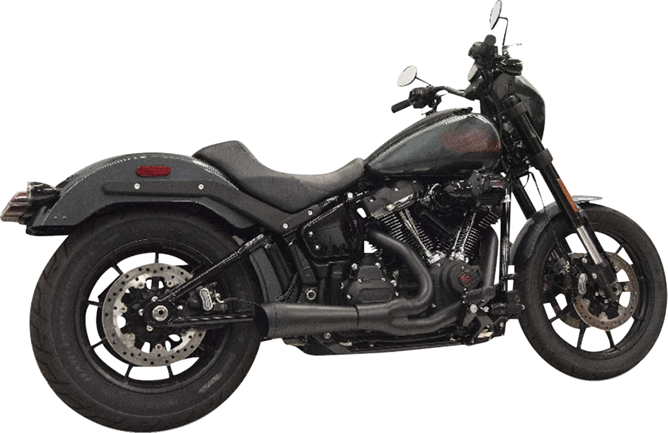 2-into-1 Ripper Exhaust System with Megaphone Muffler - Short - Chrome - 49-State - M8 Softail