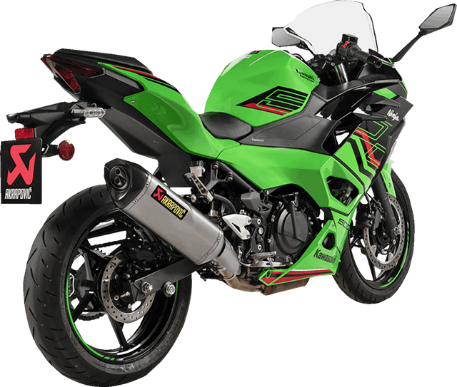 AKRAPOVIC Slip-On Line Muffler - Titanium - Kawasaki Ninja 500/Z500 S-K5SO1-HRT 2018-2026