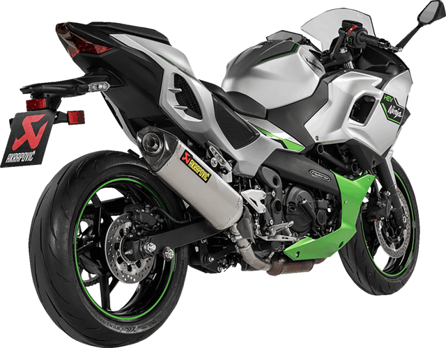 AKRAPOVIC Slip-On Line Muffler - Titanium - Kawasaki Ninja 7/Z7 Hybrid S-K4SO9-HRT 2024-2026