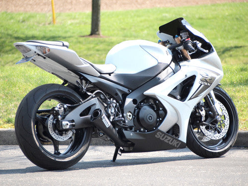 Brock's Performance Alien Head Full System Black 14" Muffler - 2007-2008 Suzuki GSX-R1000 - 390859