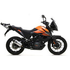72627AK Arrow Indy Race Slip-on Exhaust, Aluminum for KTM 390 Adventure 20-24