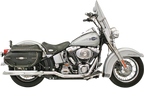 BASSANI XHAUST Power Curve True-Dual Crossover Header Pipes - '07-'17 Softail SFT-212