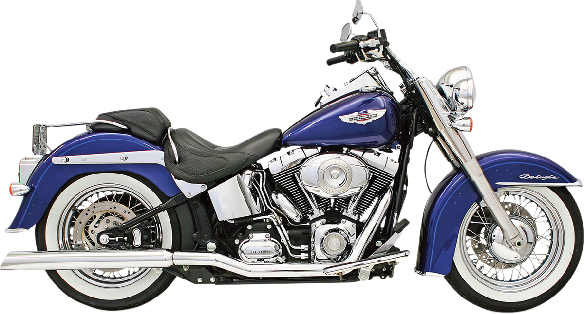 BASSANI XHAUST Power Curve True-Dual Crossover Header Pipes - '86-'06 Softail SFT-211