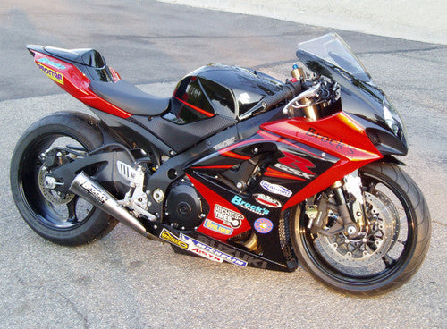 Brock's Performance Alien Head Full System 14" Muffler - 2007-2008 Suzuki GSX-R1000 - 392783