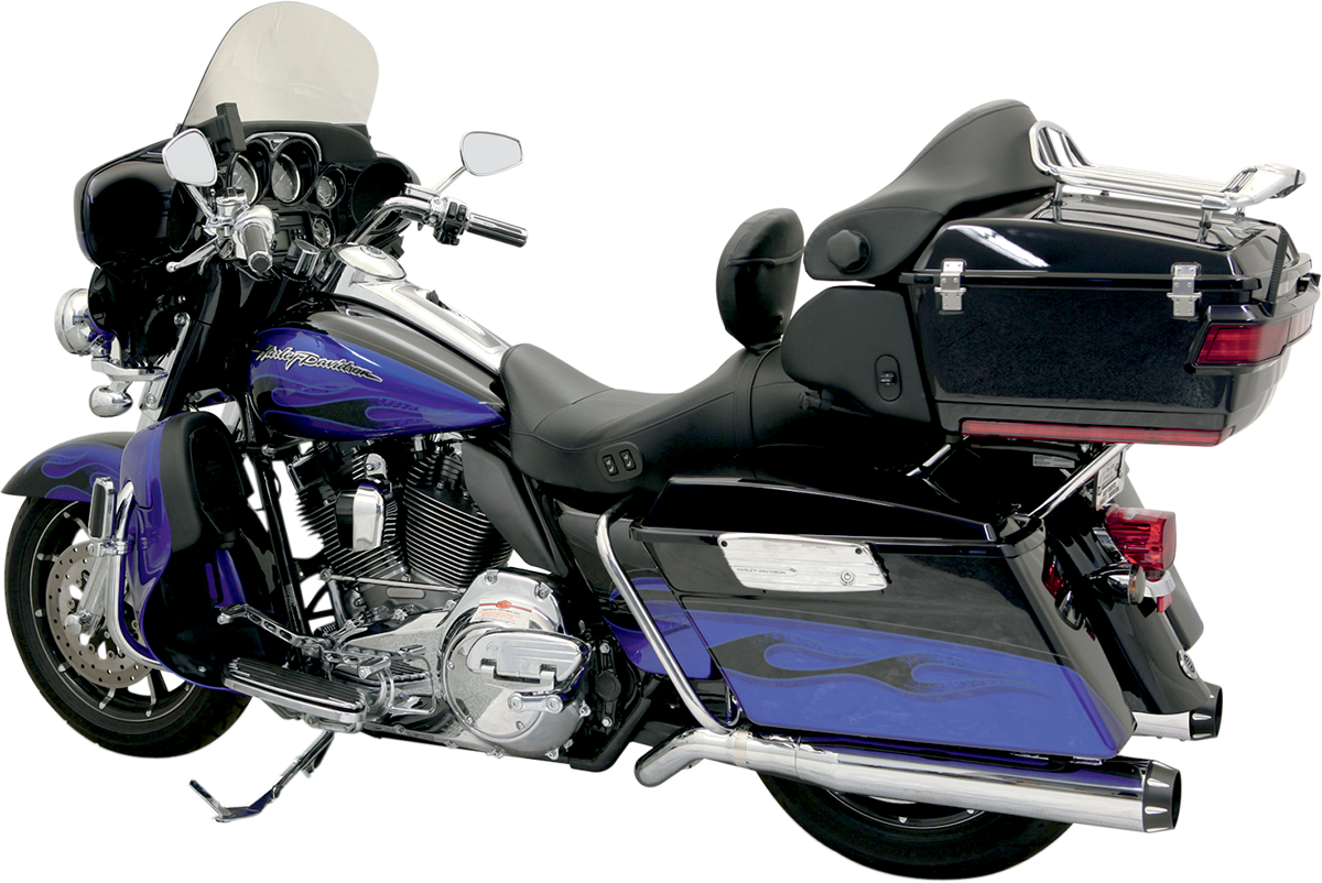 BASSANI XHAUST Pseudo Left-Side Muffler for Road Rage II B1 Exhaust System - Chrome - FL '09-'16 1F59R