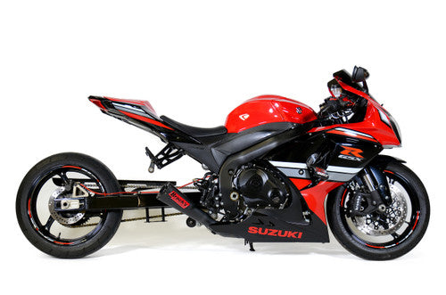 Brock's Performance Alien Head Full System Black 14" Muffler - 2009-2016 Suzuki GSX-R1000 - 394837