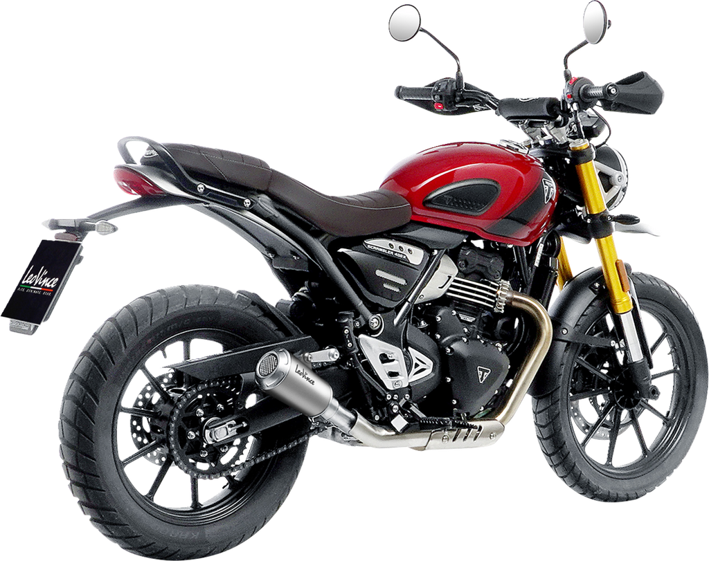 LEOVINCE LV-10 Slip-On Muffler - Stainless Steel - Scrambler/Speed 400 15268U
