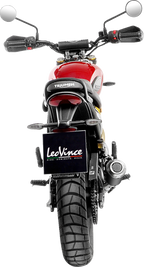 LEOVINCE LV-10 Slip-On Muffler - Black Stainless Steel - Scrambler/Speed 400 15268BU