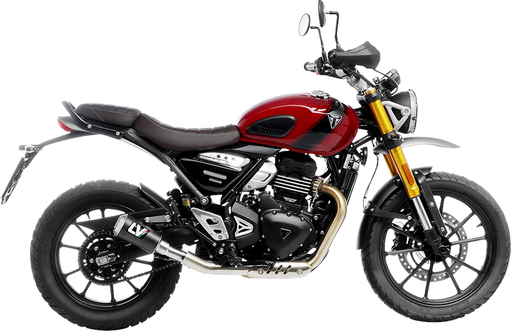 LEOVINCE LV-10 Slip-On Muffler - Carbon Fiber - Scrambler/Speed 400 15268CU