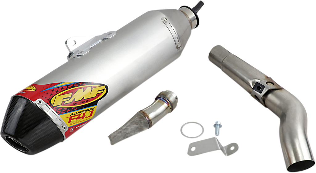 FMF Racing Kawasaki KX450F / KX450X 2024-2026 Factory 4.1 RCT Stainless SL (Slip-On) w/ Carbon End Cap 042403