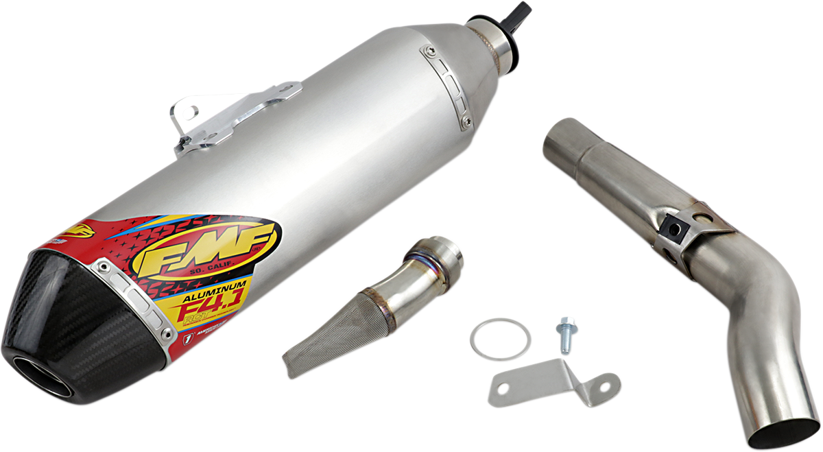 FMF Racing Kawasaki KX450F / KX450X 2024-2026 Factory 4.1 RCT Stainless SL (Slip-On) w/ Carbon End Cap 042403