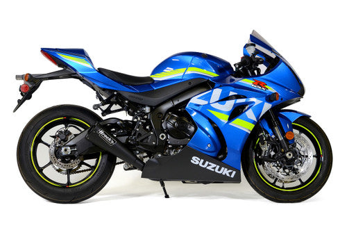 Brock's Performance Alien Head 2 Full System Black 14" Muffler - 2017-2025 Suzuki GSX-R1000, 2017-2025 Suzuki GSX-R1000R - 398685