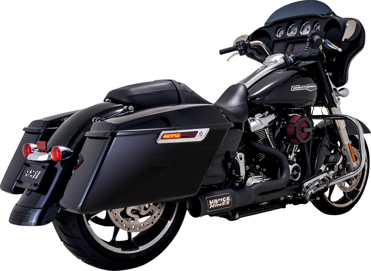 2-into-1 High Output PCX™ Exhaust System - Black - Touring