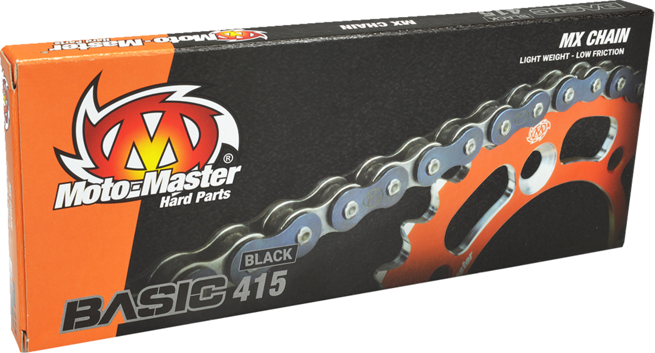 MOTO-MASTER Basic Series Drive Chain - 415 Basic / Drive Chain / 134 Links / Black 1220-0472