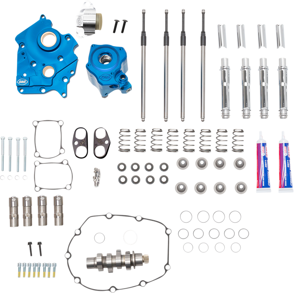 S&S CYCLE Cam Chest Kit for M8 - Cam Chest Kit with Plate / Chain Drive / Water Cooled / 540 Cam / Chrome Pushrods / M8 0925-1364