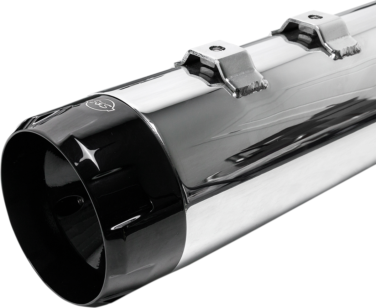 4-1/2" MK45 Performance Mufflers - Chrome with Black Thruster