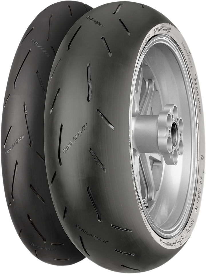 CONTINENTAL Tire - ContiRaceAttack 2 Street / Front / 120/70ZR17 / (58W) 0301-0848