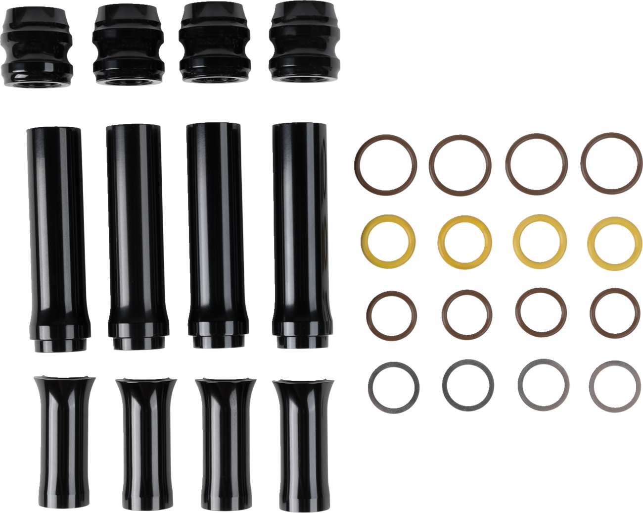 ARLEN NESS Pushrod Tube Cover Kit - 10 Gauge® / Black / M8 0925-1320